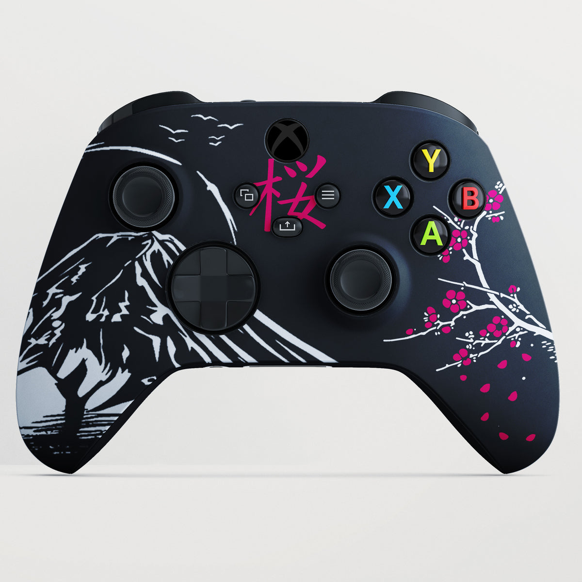 XBOX SAKURA CHERRY BLOSSOM BLACK CONTROLLER